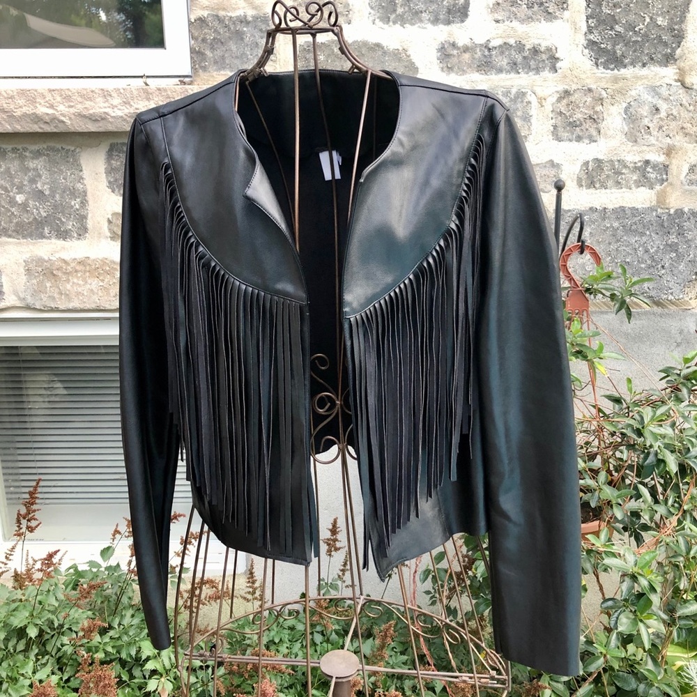 Fringes Faux leather Jacket